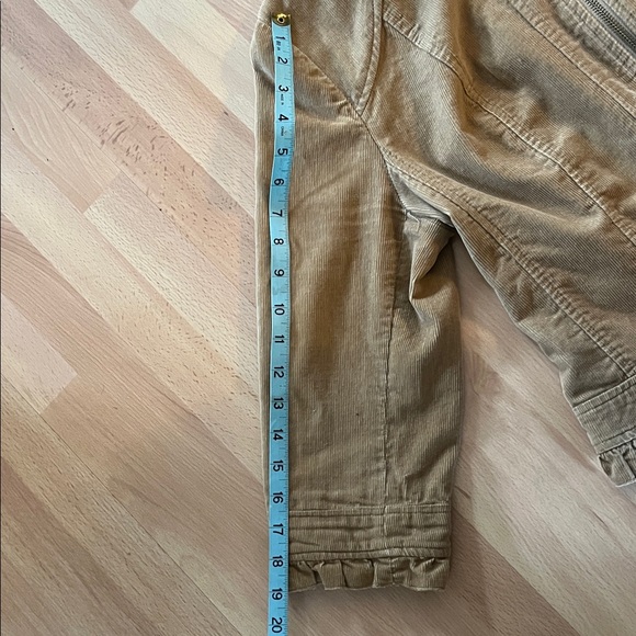 SandroTan Ruffle Hem Jacket - Picture 3 of 6